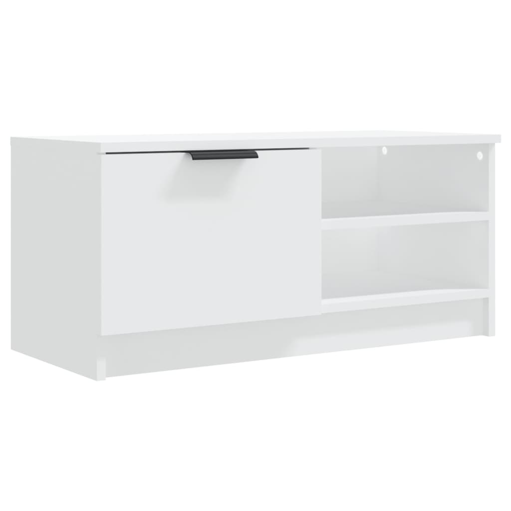 Comodă TV, 2 buc., alb, 80x35x36,5 cm, lemn prelucrat GartenMobel Dekor