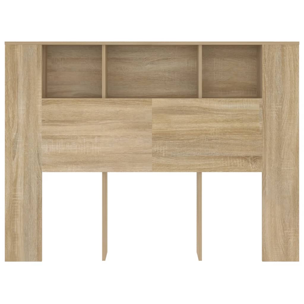 Tăblie de pat cu dulap, stejar sonoma, 140x18,5x104,5 cm GartenMobel Dekor