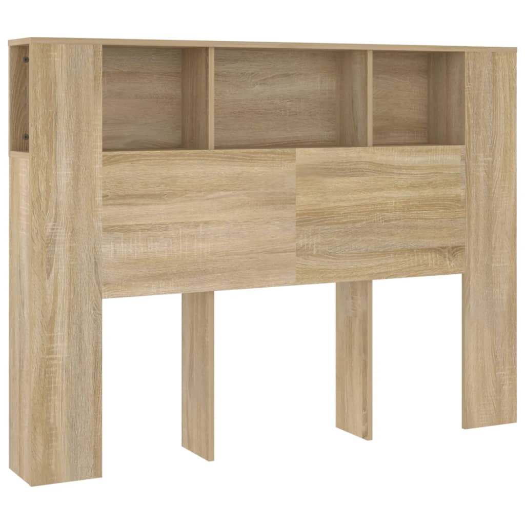 Tăblie de pat cu dulap, stejar sonoma, 140x18,5x104,5 cm GartenMobel Dekor