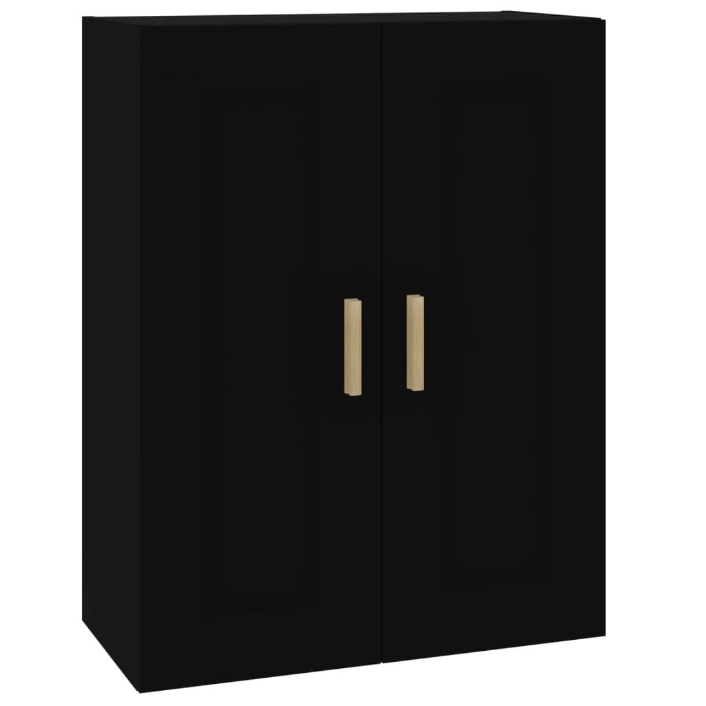 Dulap de perete, negru, 69,5x32,5x90 cm, lemn prelucrat GartenMobel Dekor