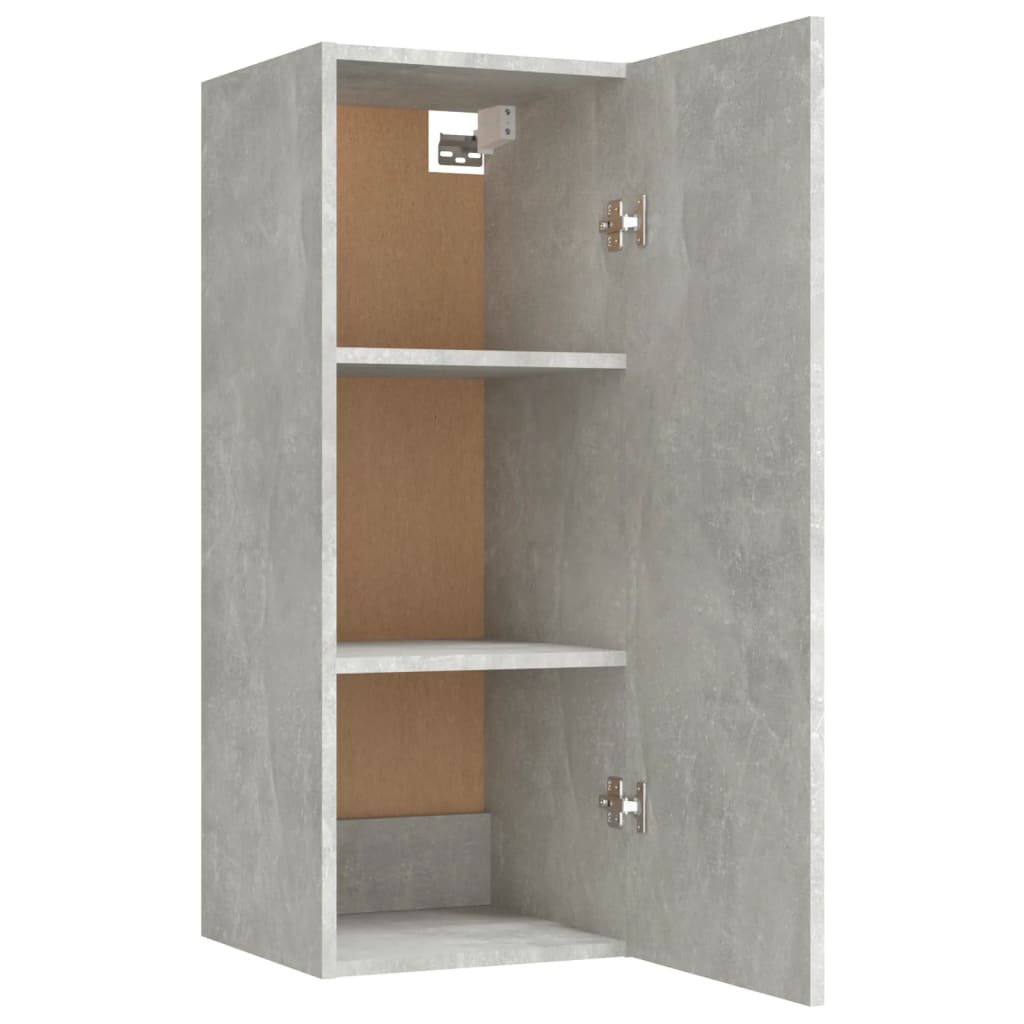 Dulap de perete, gri beton, 34,5x34x90 cm, lemn compozit GartenMobel Dekor