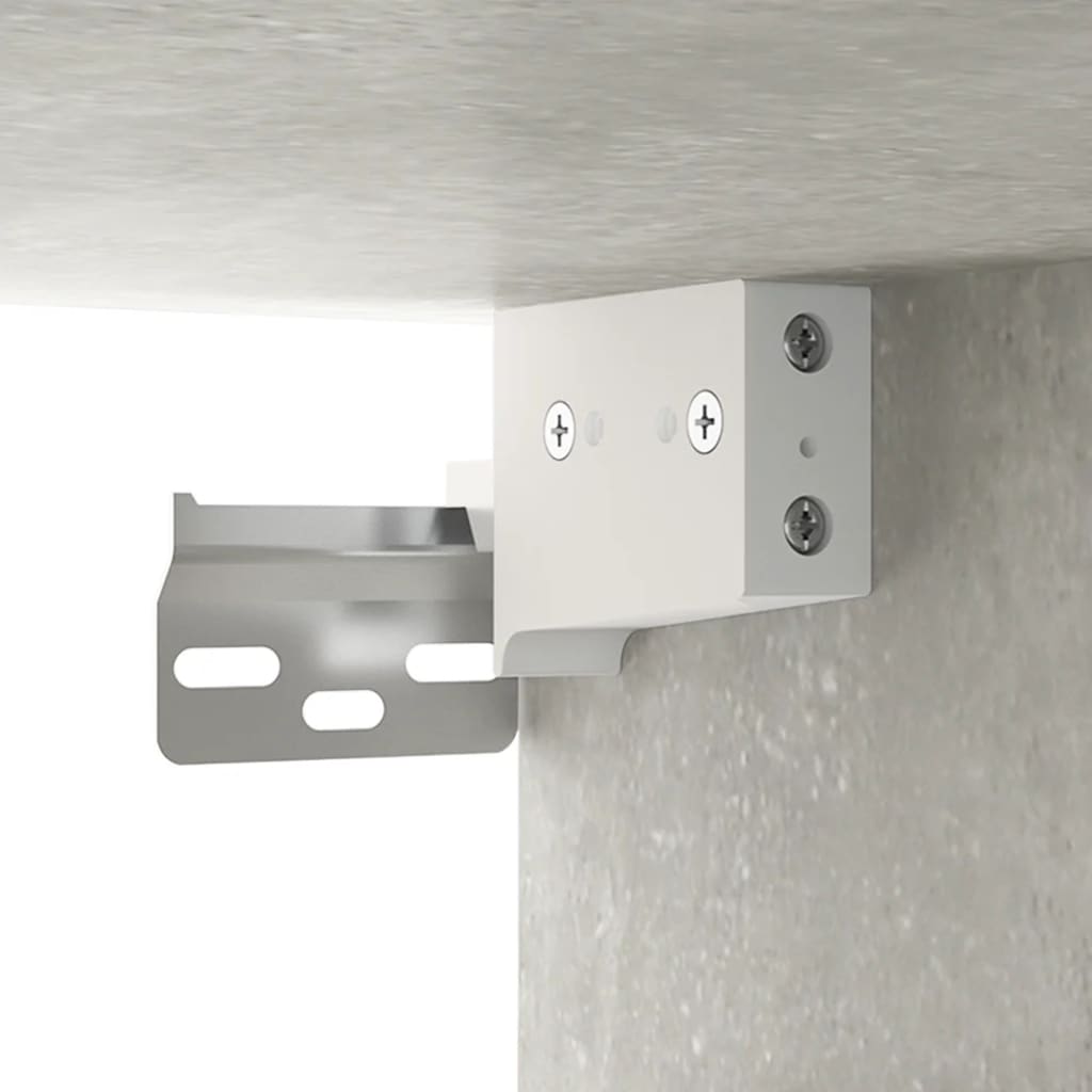 Dulap de perete, gri beton, 34,5x34x90 cm, lemn compozit GartenMobel Dekor
