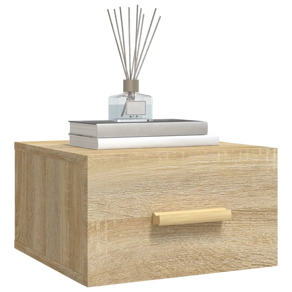 Noptiere de perete, 2 buc., stejar sonoma, 35x35x20 cm GartenMobel Dekor