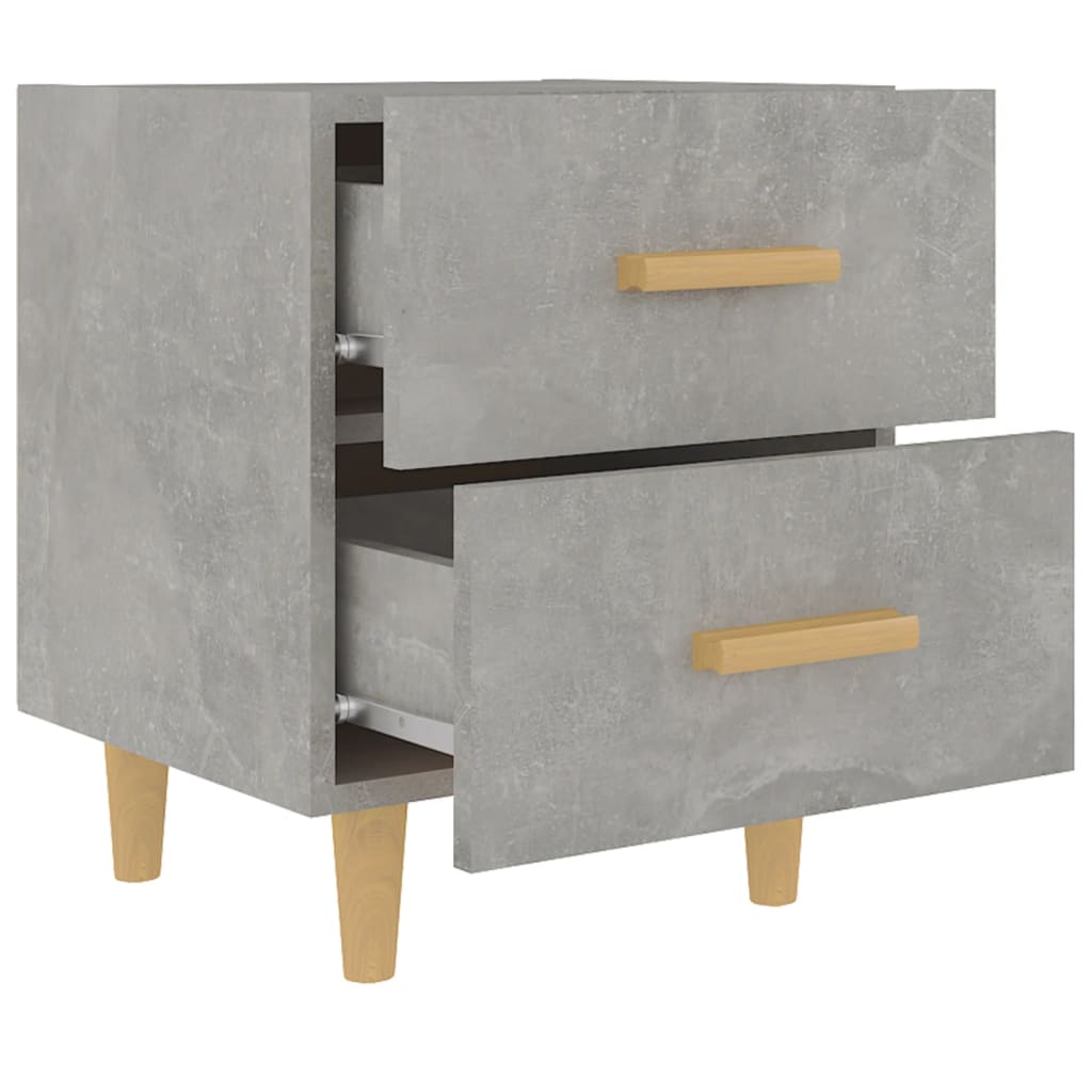Noptiere, 2 buc., gri beton, 40x35x47,5 cm GartenMobel Dekor