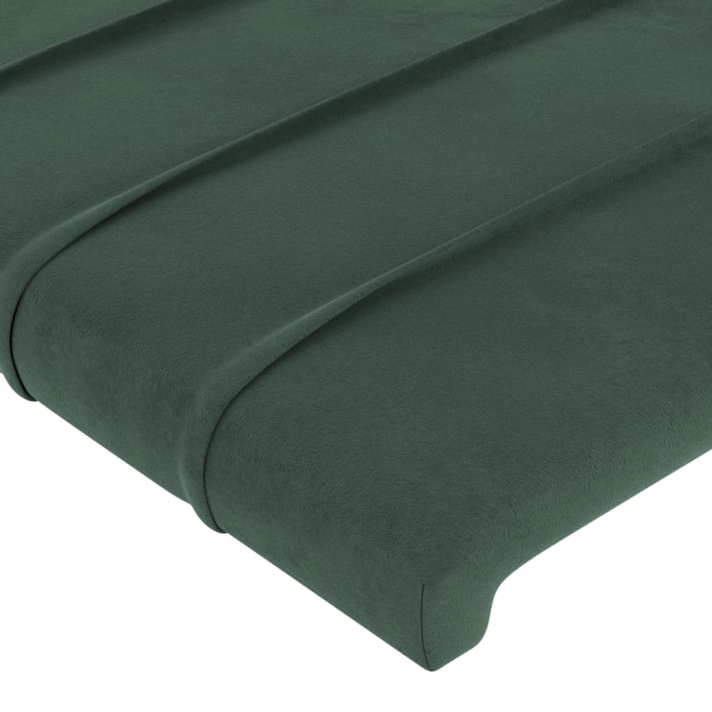 Tăblie de pat, verde închis, 100x5x78/88 cm, catifea GartenMobel Dekor