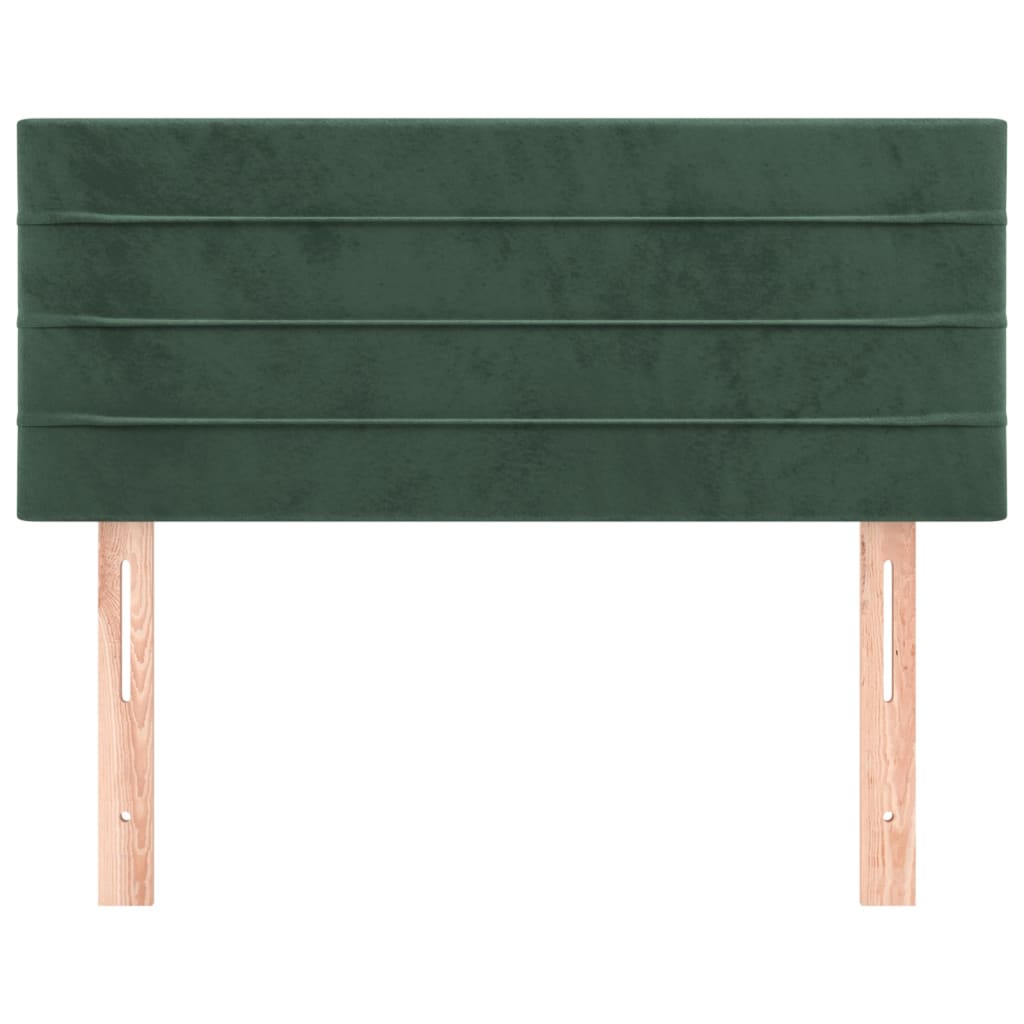 Tăblie de pat, verde închis, 100x5x78/88 cm, catifea GartenMobel Dekor