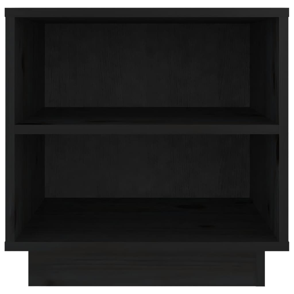 Noptiere, 2 buc, negru, 40x34x40 cm, lemn masiv de pin GartenMobel Dekor