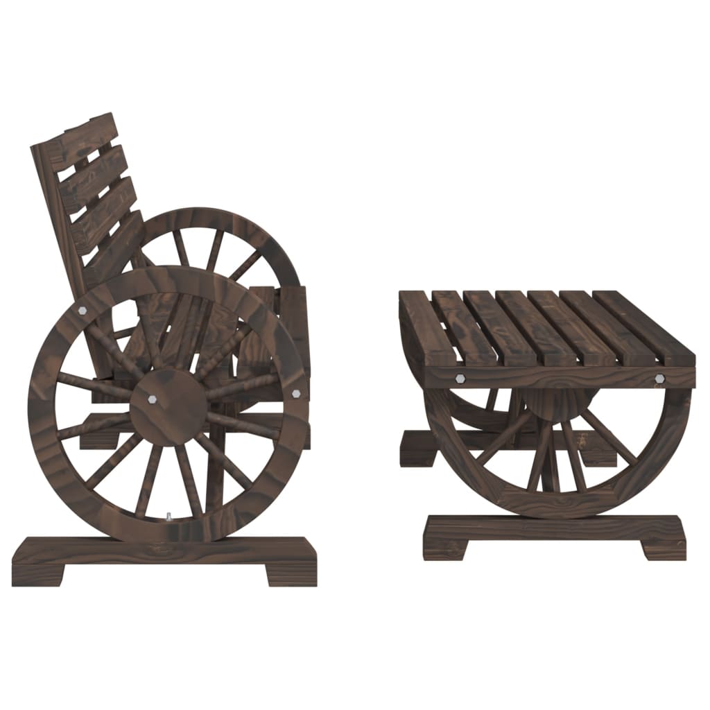 Set mobilier de grădină, 4 piese, lemn masiv de brad GartenMobel Dekor