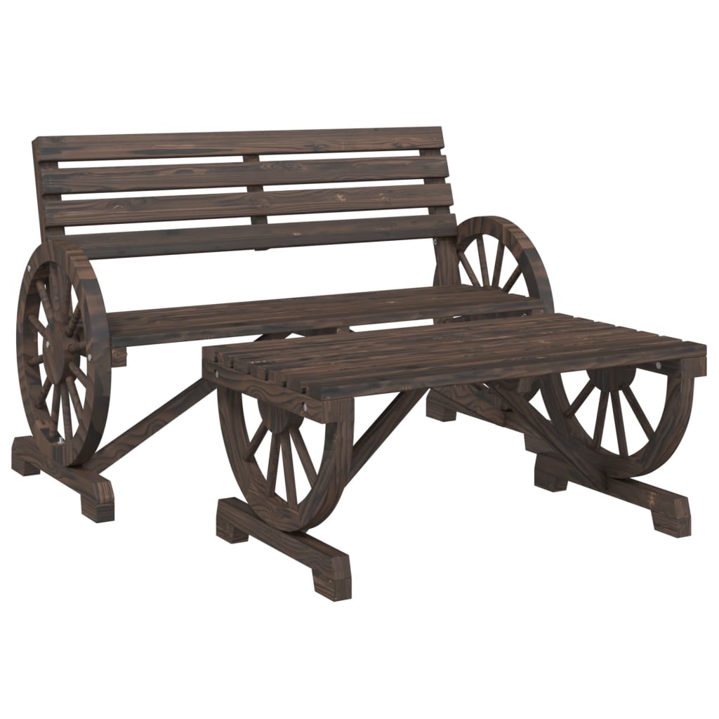 Set mobilier de grădină, 4 piese, lemn masiv de brad GartenMobel Dekor