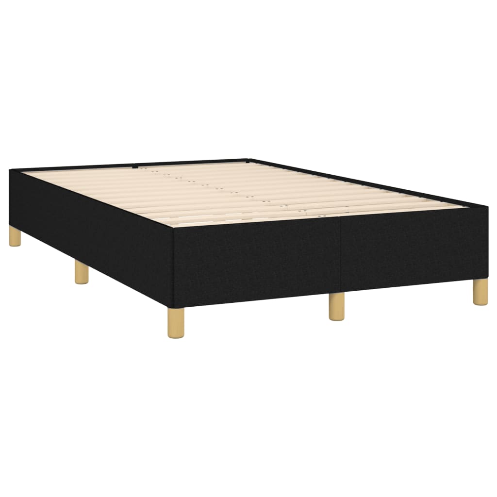 Pat box spring cu saltea, negru, 120x190 cm, catifea GartenMobel Dekor
