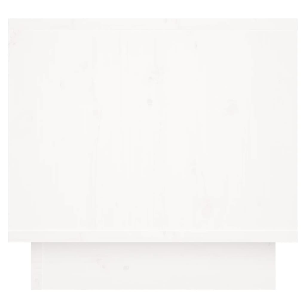 Noptiere, 2 buc., alb, 35x34x32 cm, lemn masiv de pin GartenMobel Dekor
