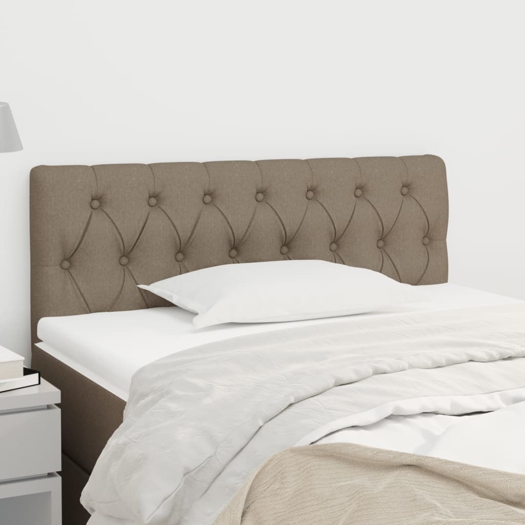 Tăblie de pat, gri taupe, 90x7x78/88 cm, textil GartenMobel Dekor