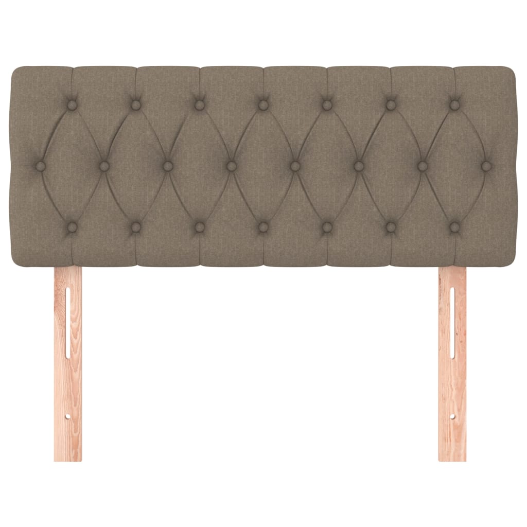 Tăblie de pat, gri taupe, 90x7x78/88 cm, textil GartenMobel Dekor