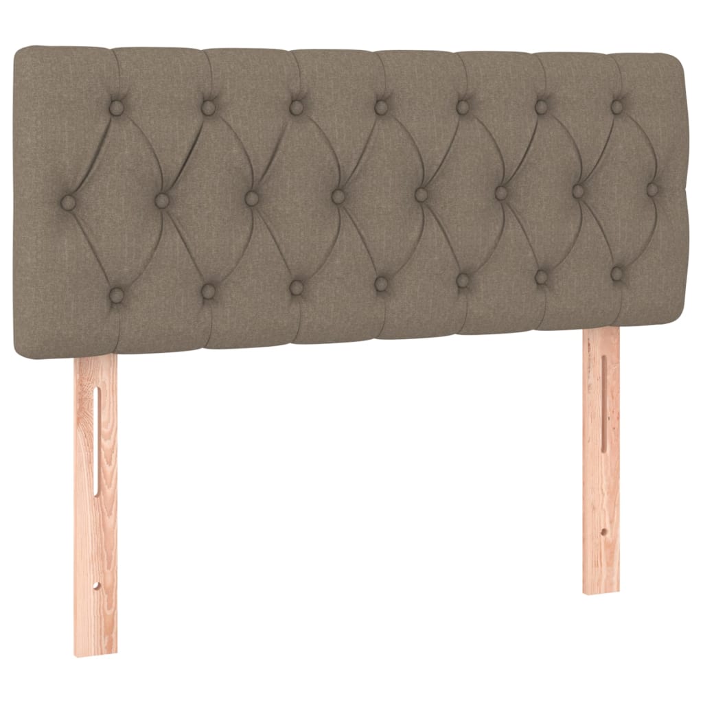 Tăblie de pat, gri taupe, 90x7x78/88 cm, textil GartenMobel Dekor