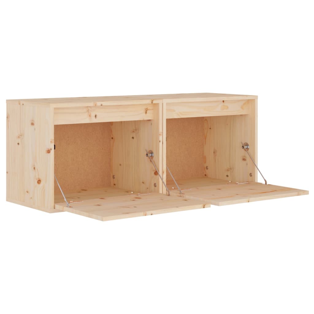 Dulapuri de perete, 2 buc., 45x30x35 cm, lemn masiv de pin GartenMobel Dekor