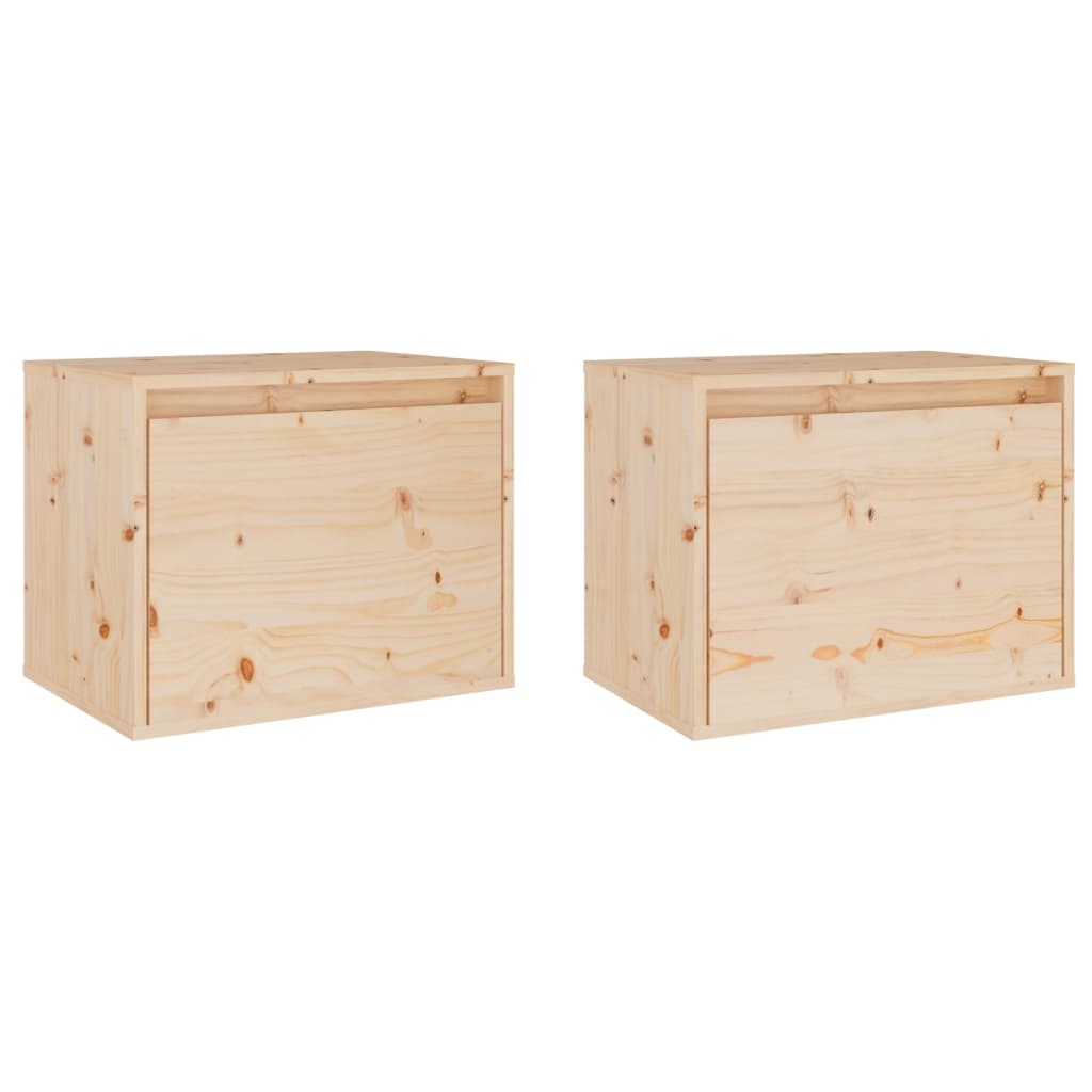 Dulapuri de perete, 2 buc., 45x30x35 cm, lemn masiv de pin GartenMobel Dekor