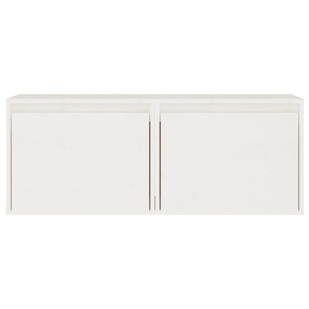 Dulapuri de perete, 2 buc., alb, 45x30x35 cm, lemn masiv de pin GartenMobel Dekor