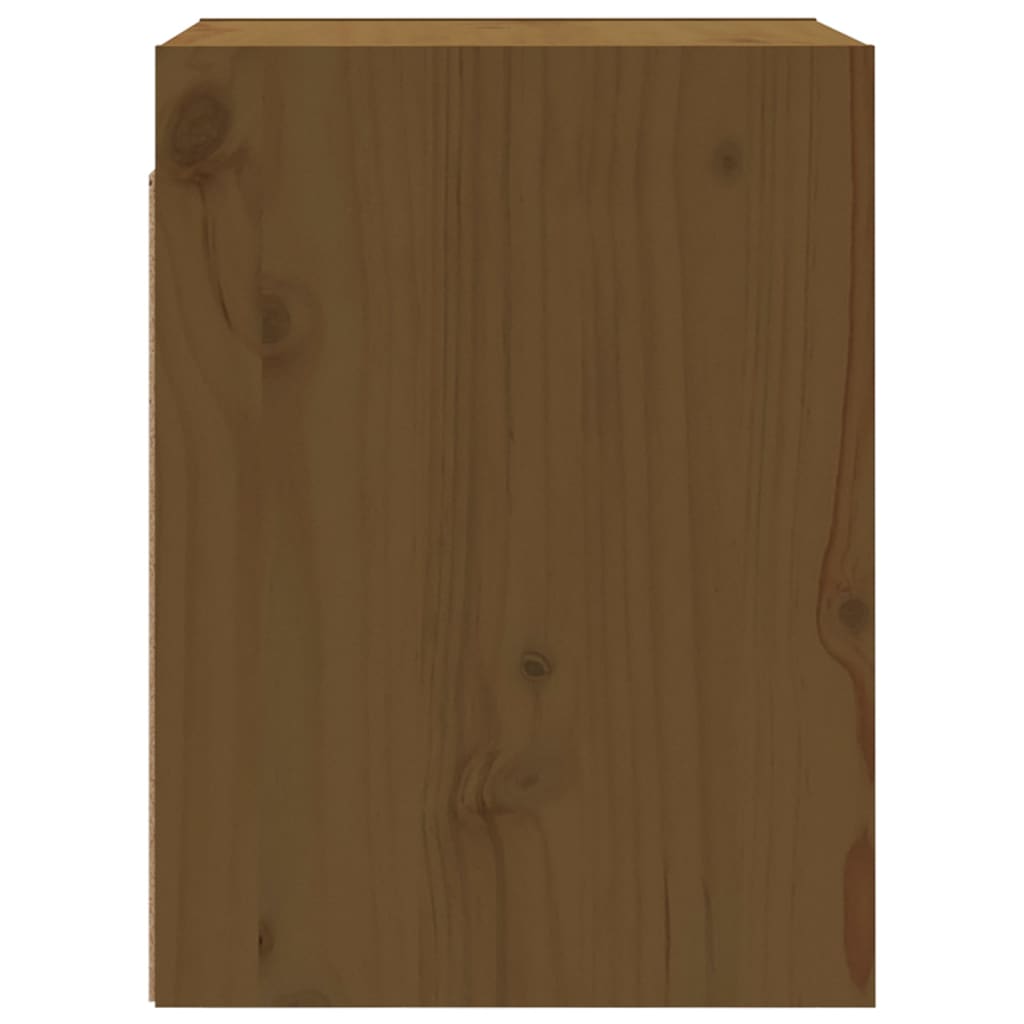 Dulapuri perete 2 buc, maro miere, 30x30x40 cm, lemn masiv pin GartenMobel Dekor
