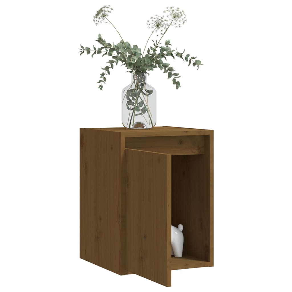 Dulapuri perete 2 buc, maro miere, 30x30x40 cm, lemn masiv pin GartenMobel Dekor