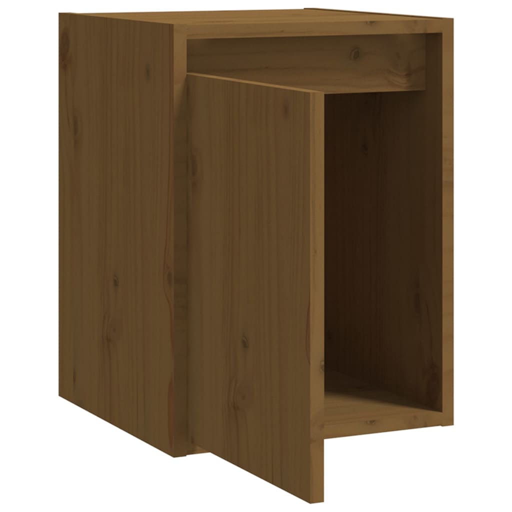 Dulapuri perete 2 buc, maro miere, 30x30x40 cm, lemn masiv pin GartenMobel Dekor