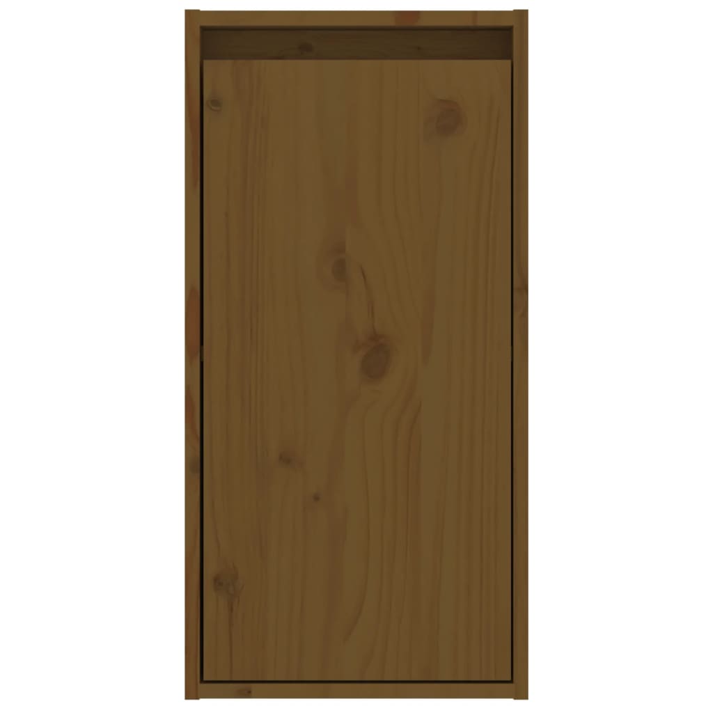 Dulapuri perete 2 buc, maro miere, 30x30x60 cm, lemn masiv pin  GartenMobel Dekor