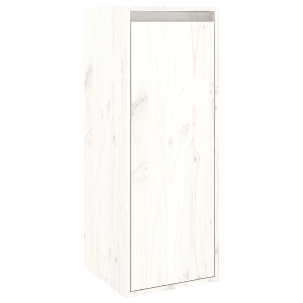 Dulapuri de perete, 2 buc., alb, 30x30x80 cm, lemn masiv de pin GartenMobel Dekor