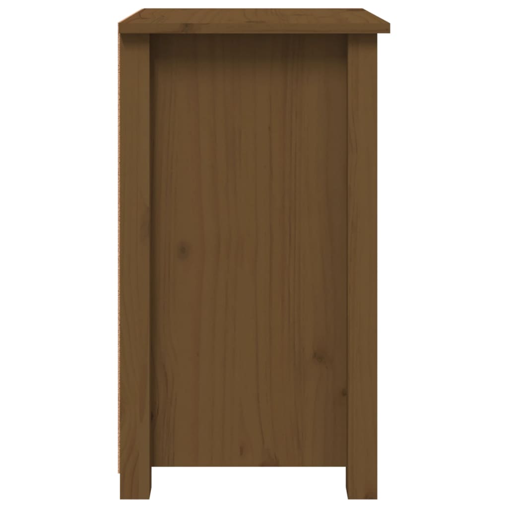 Noptiere, 2 buc, maro miere, 40x35x61,5 cm, lemn masiv de pin GartenMobel Dekor
