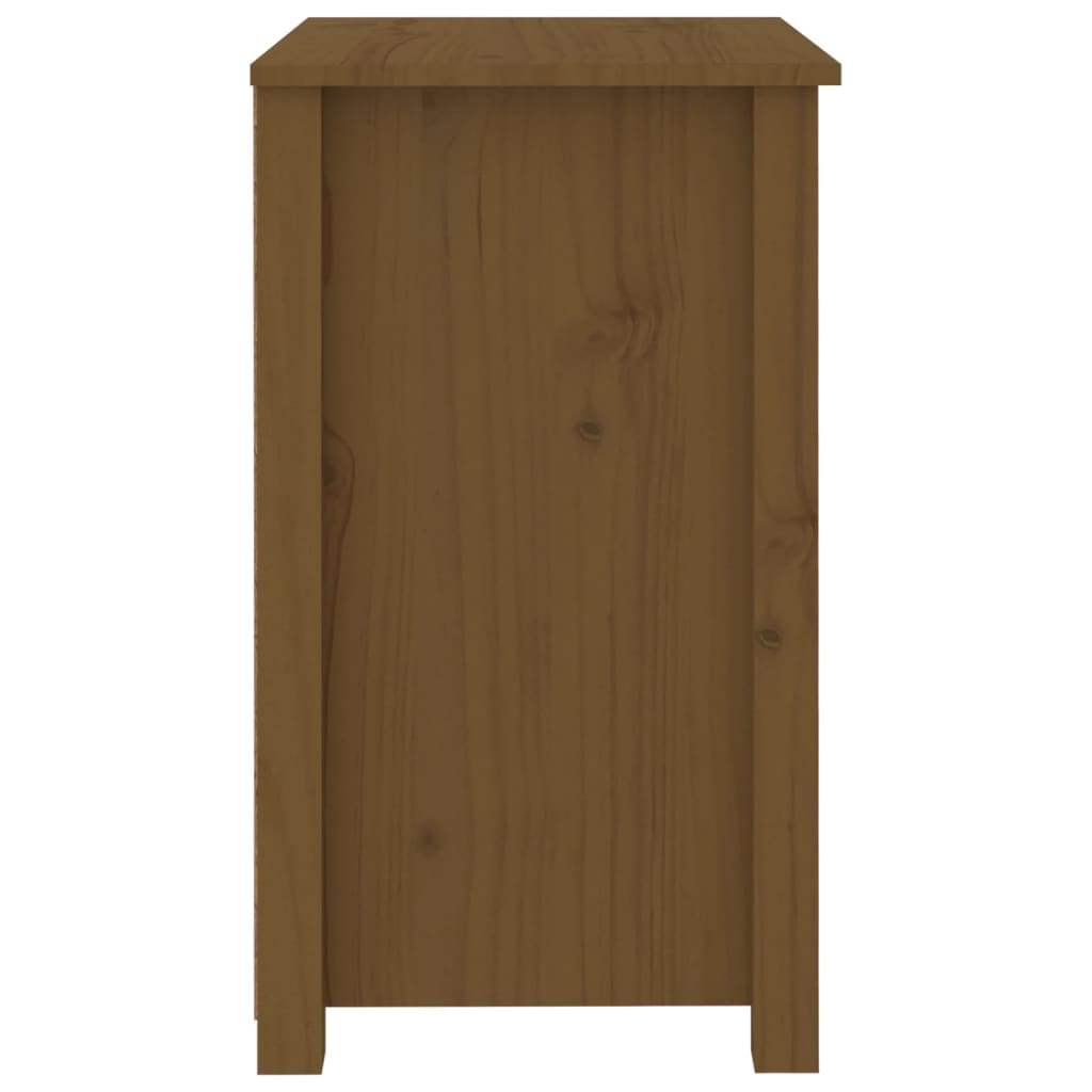 Noptiere, 2 buc, maro miere, 50x35x61,5 cm, lemn masiv de pin GartenMobel Dekor