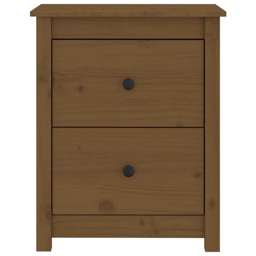 Noptiere, 2 buc, maro miere, 50x35x61,5 cm, lemn masiv de pin GartenMobel Dekor