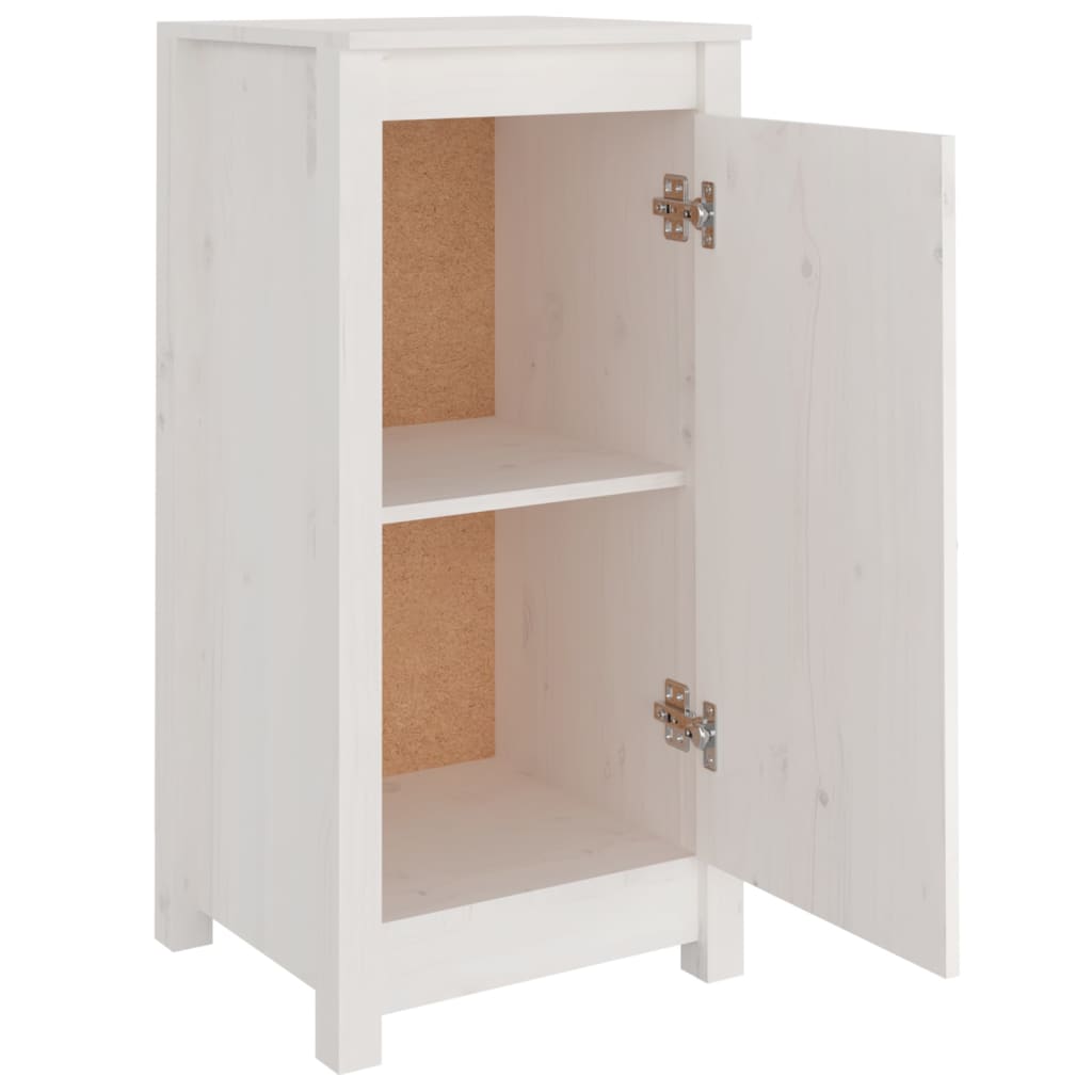 Servante, 2 buc., alb, 40x35x80 cm, lemn masiv de pin GartenMobel Dekor
