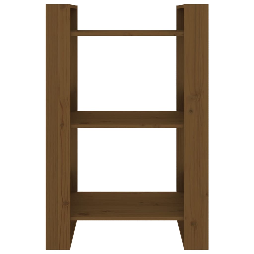 Bibliotecă/Separator cameră, maro miere, 60x35x91 cm lemn pin GartenMobel Dekor