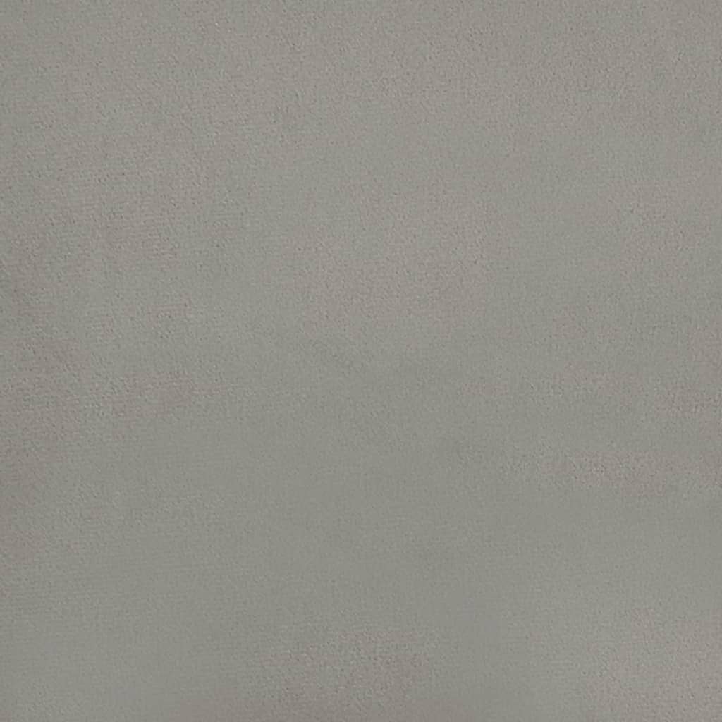 Tăblie de pat, gri deschis, 100x5x78/88 cm, catifea GartenMobel Dekor
