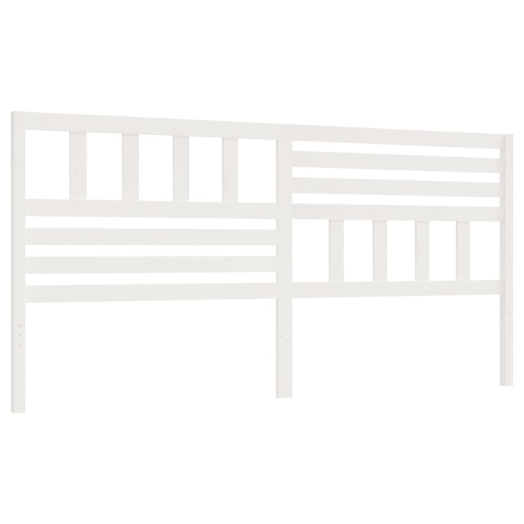 Tăblie de pat, alb, 186x4x100 cm, lemn masiv de pin GartenMobel Dekor