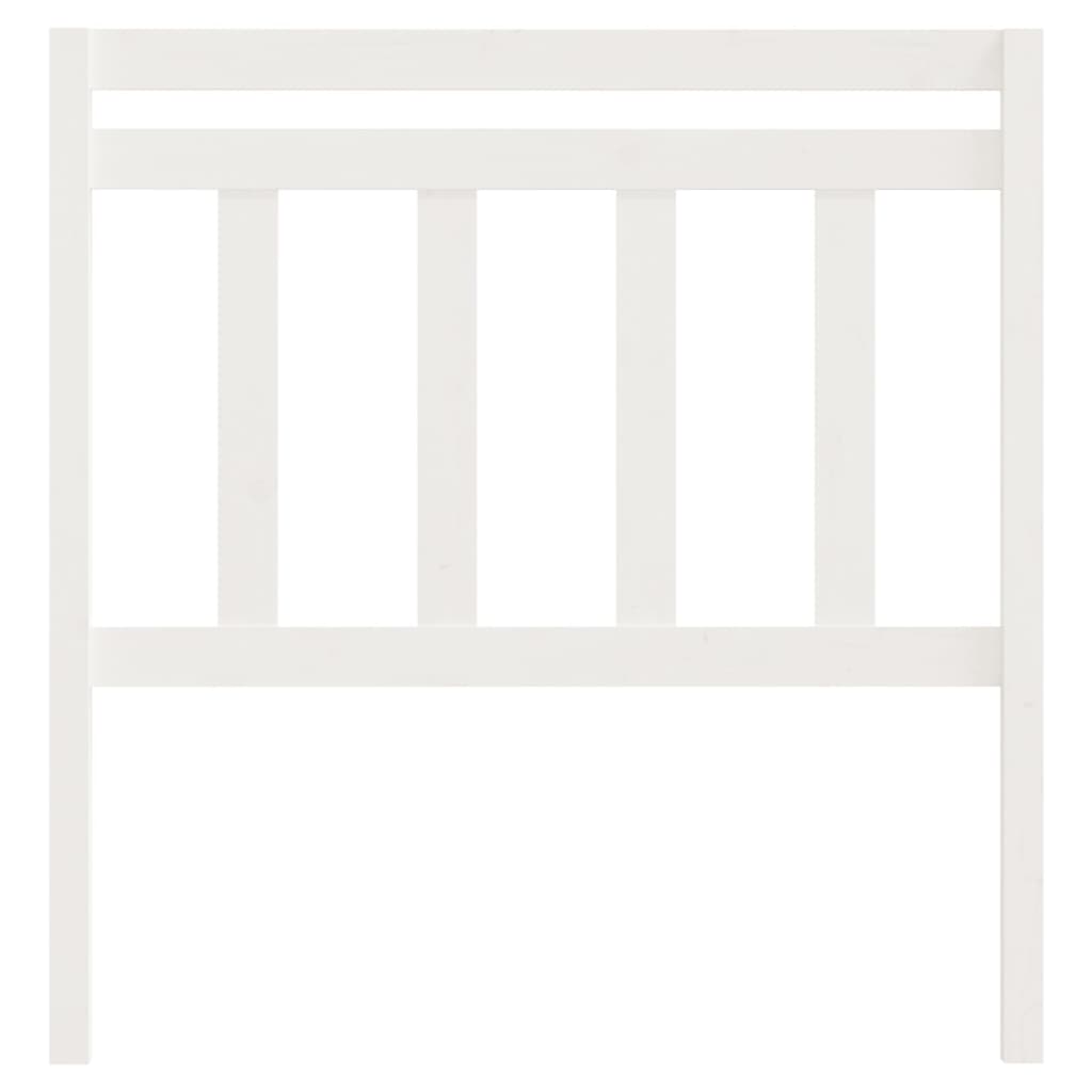 Tăblie de pat, alb, 96x4x100 cm, lemn masiv de pin GartenMobel Dekor