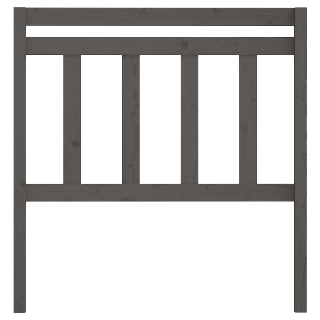 Tăblie de pat, gri, 106x4x100 cm, lemn masiv de pin GartenMobel Dekor