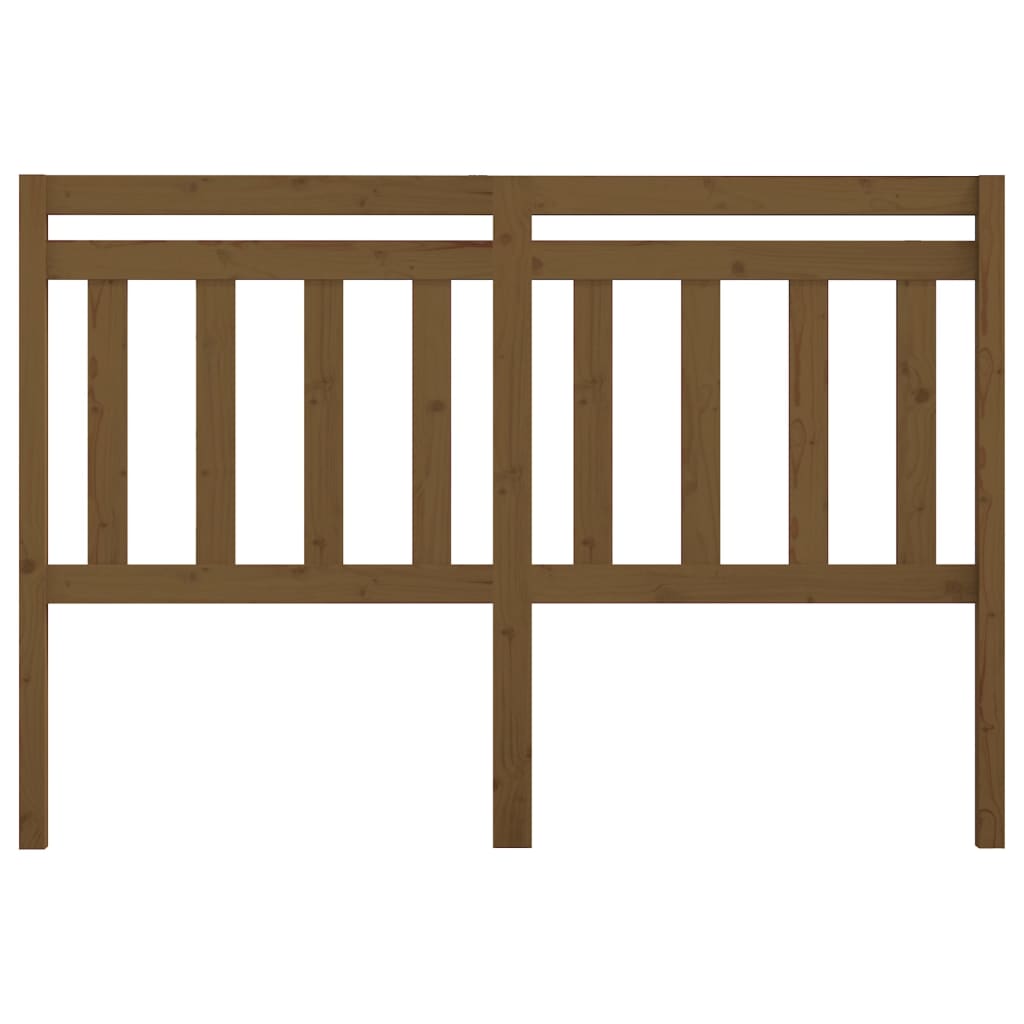 Tăblie de pat, maro miere, 126x4x100 cm, lemn masiv de pin GartenMobel Dekor