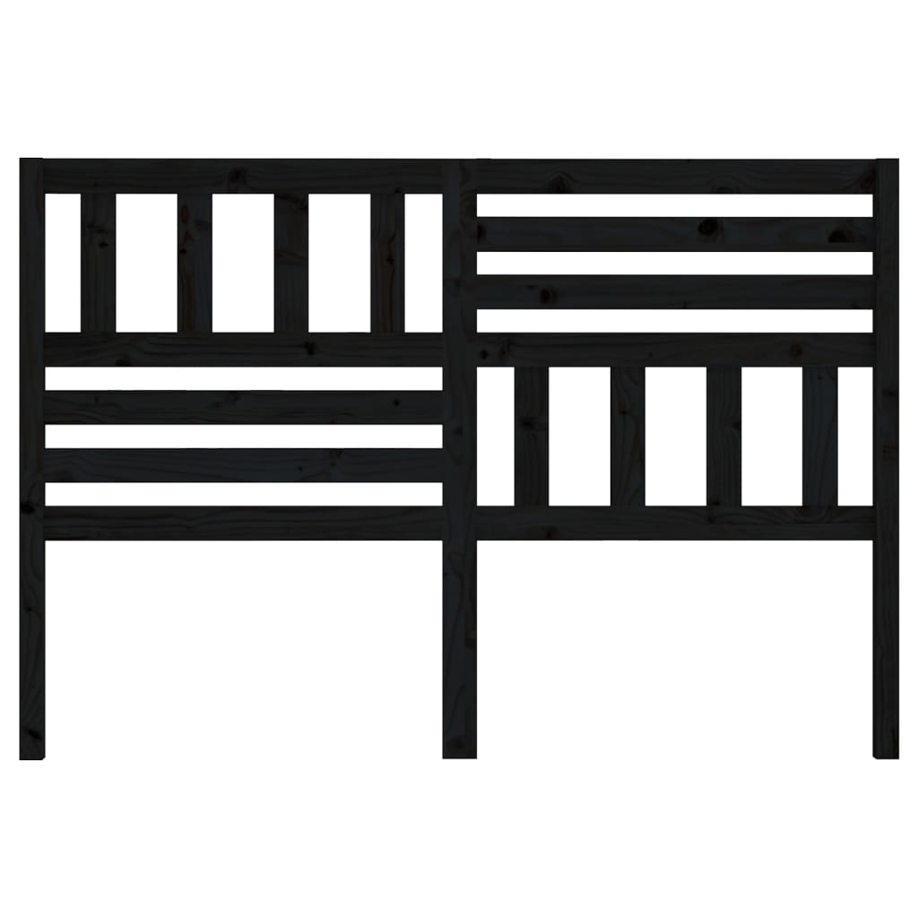 Tăblie de pat, negru, 166x4x100 cm, lemn masiv de pin GartenMobel Dekor