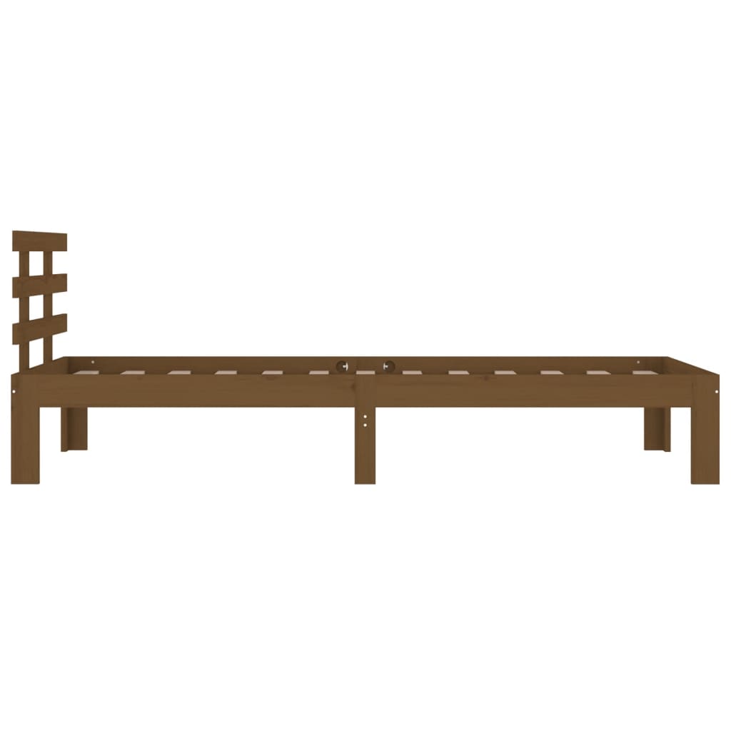 Cadru de pat, maro miere, 100x200 cm, lemn masiv de pin GartenMobel Dekor