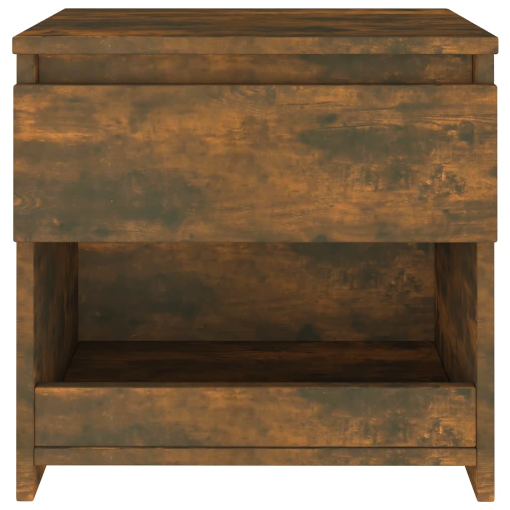 Noptiere, 2 buc., stejar afumat,40x30x39 cm, lemn prelucrat GartenMobel Dekor