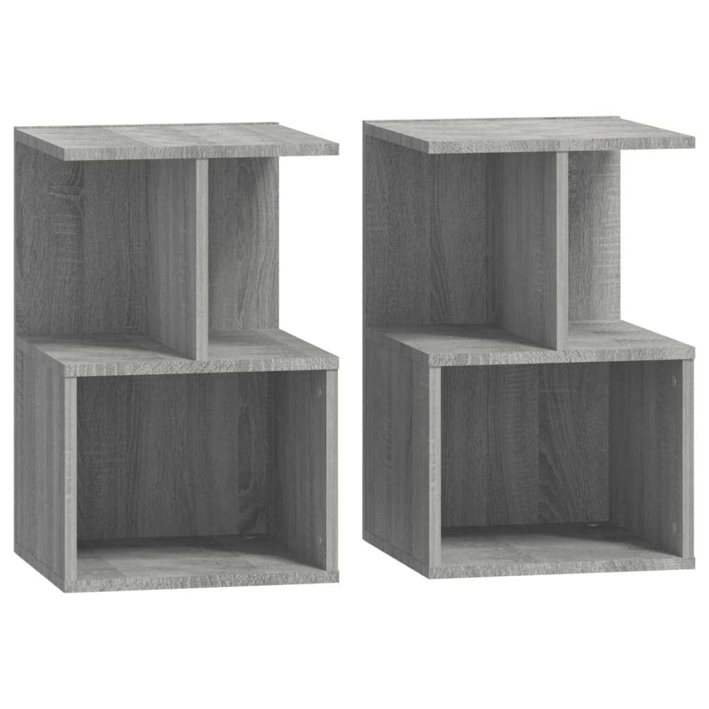 Noptiere, 2 buc., sonoma gri, 35x35x55 cm, lemn prelucrat GartenMobel Dekor