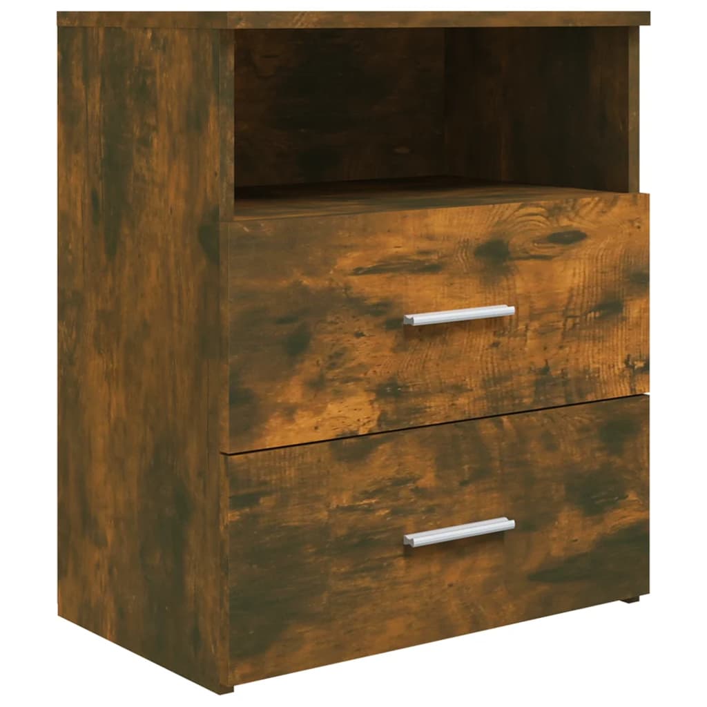 Noptiere, 2 buc., stejar fumuriu, 50x32x60 cm GartenMobel Dekor