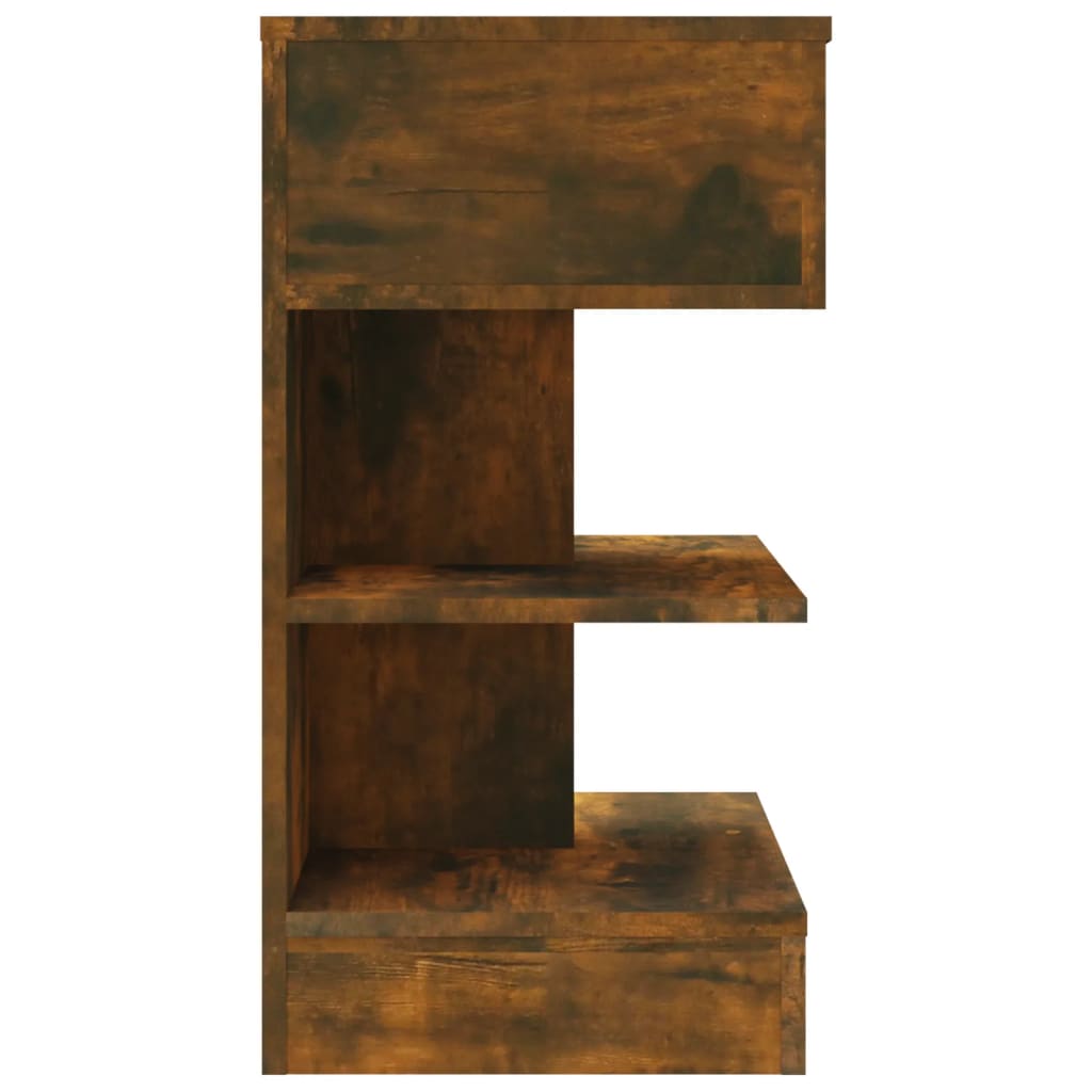 Noptiere, 2 buc., stejar fumuriu, 40x35x65 cm, lemn prelucrat GartenMobel Dekor