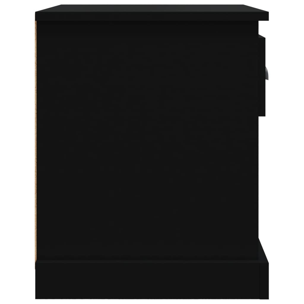 Noptiere, 2 buc, negru, 39x39x47,5 cm, lemn prelucrat GartenMobel Dekor