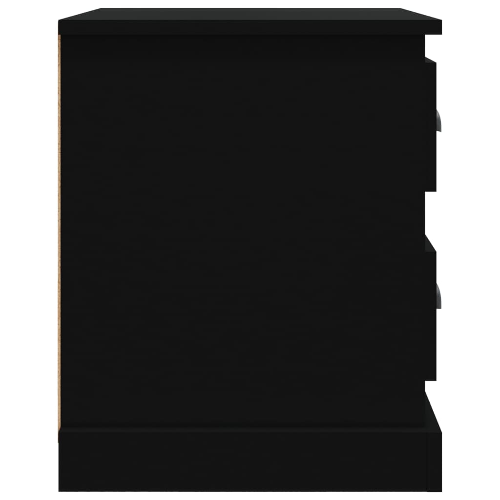 Noptiere, 2 buc, negru, 39x39x47,5 cm, lemn prelucrat GartenMobel Dekor