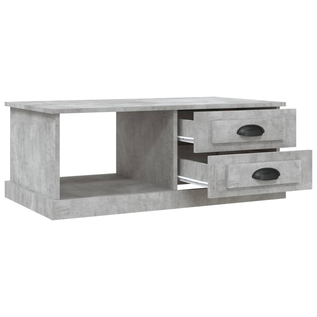 Măsuță de cafea, gri beton, 90x50x35 cm, lemn compozit GartenMobel Dekor