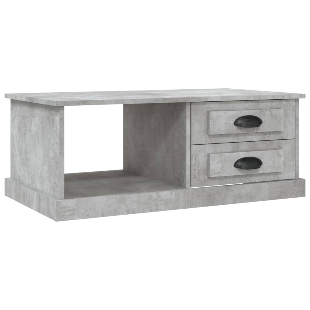 Măsuță de cafea, gri beton, 90x50x35 cm, lemn compozit GartenMobel Dekor