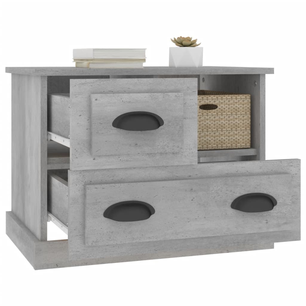 Noptieră, gri beton, 60x39x45 cm GartenMobel Dekor