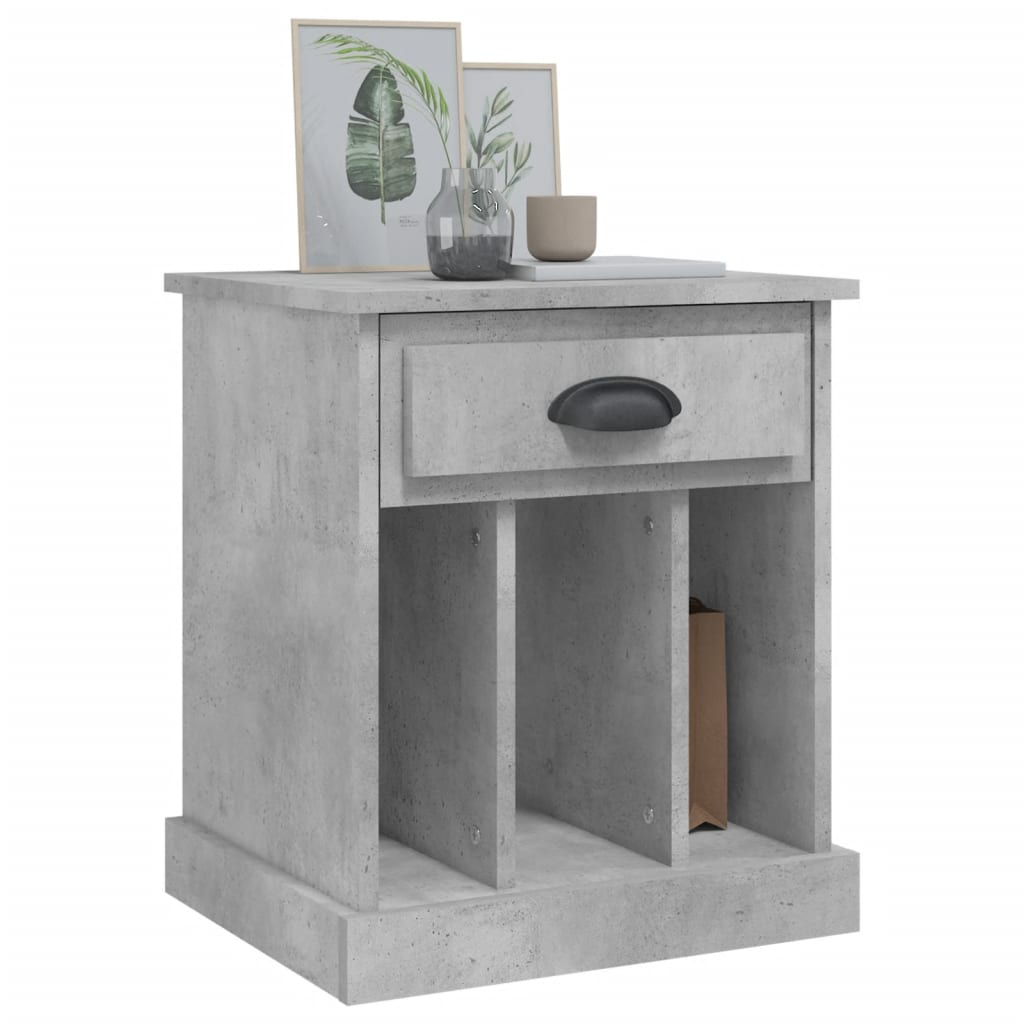 Noptiere, 2 buc., gri beton, 43x36x50 cm GartenMobel Dekor