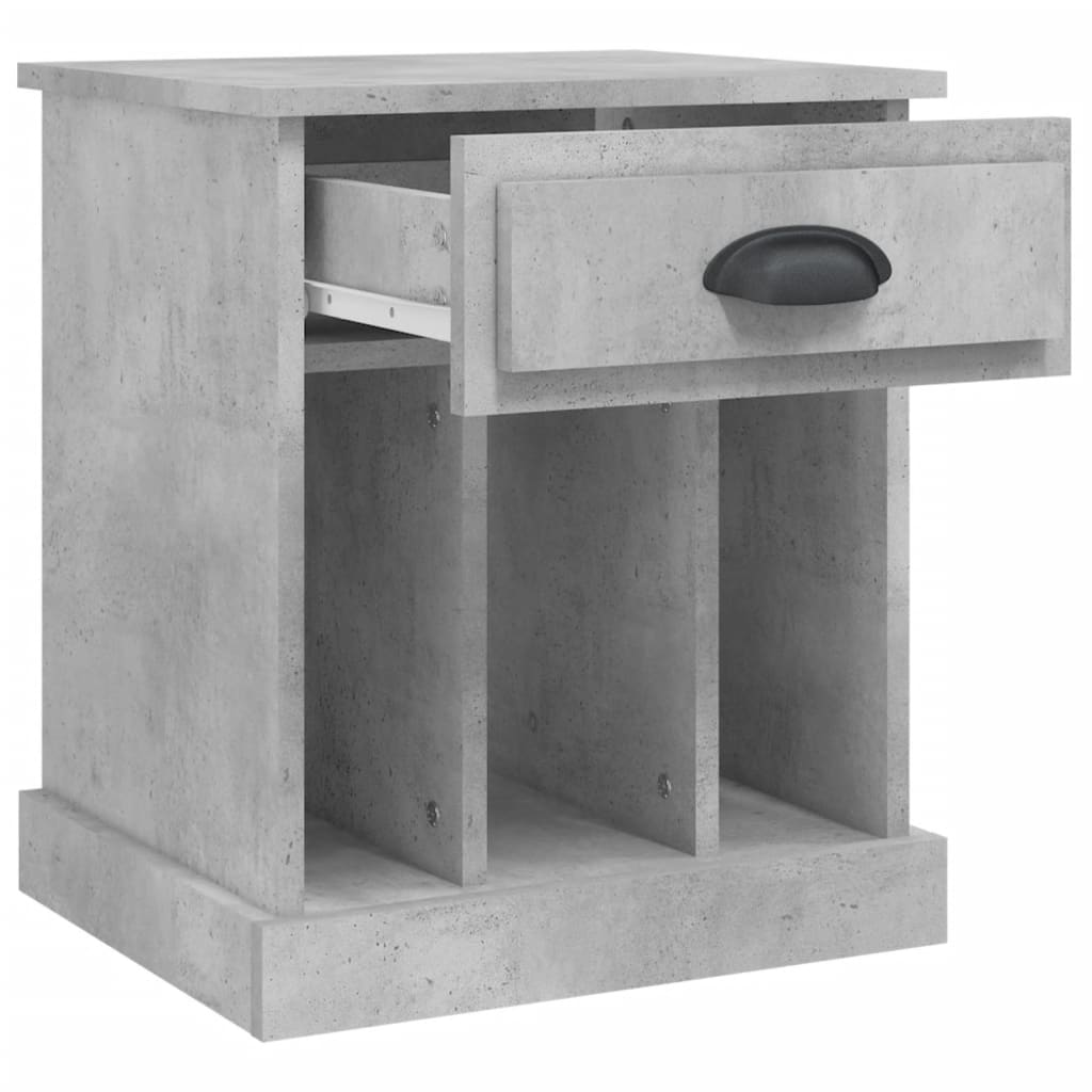 Noptiere, 2 buc., gri beton, 43x36x50 cm GartenMobel Dekor