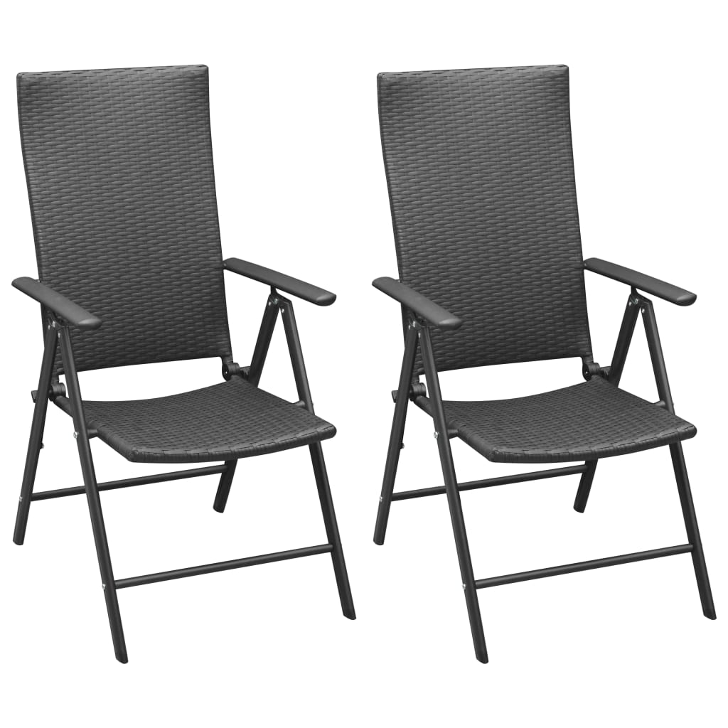 Set mobilier de grădină, 3 piese, negru GartenMobel Dekor